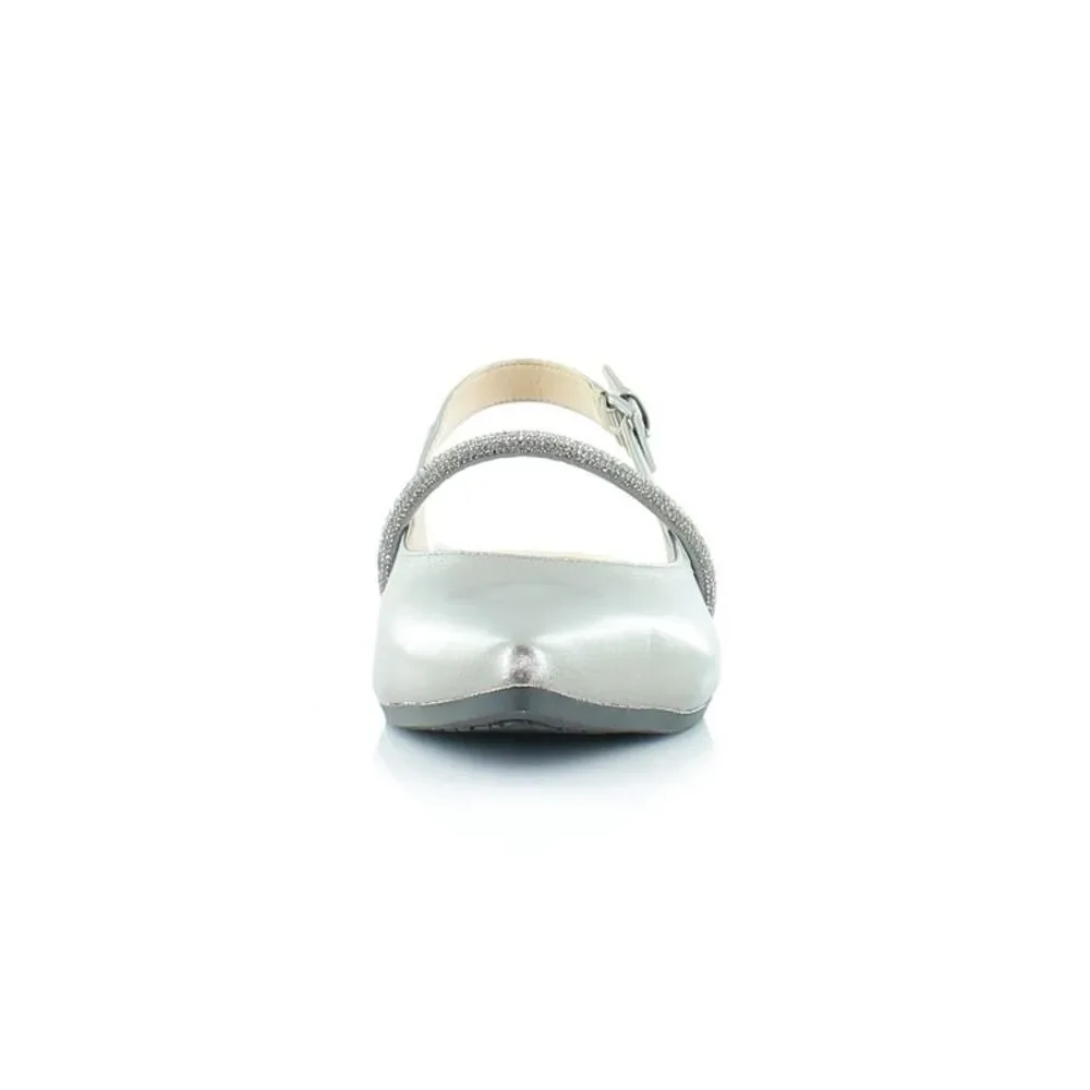 Vionic Metallic Silver Slingback Mary Jane Flats - Picture 8 of 8